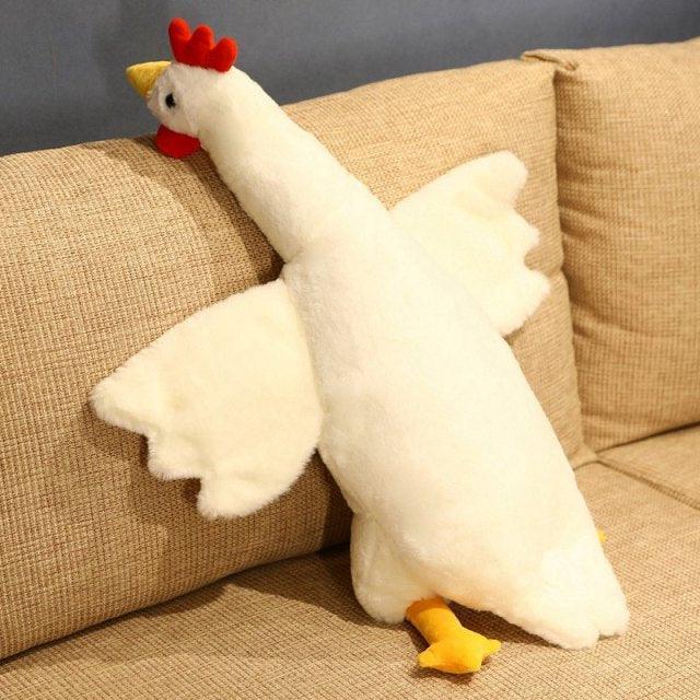 Giant Yellow and White Chickens Stuffed Animal Plush Toys, Great as a Body Pillow - Image 9