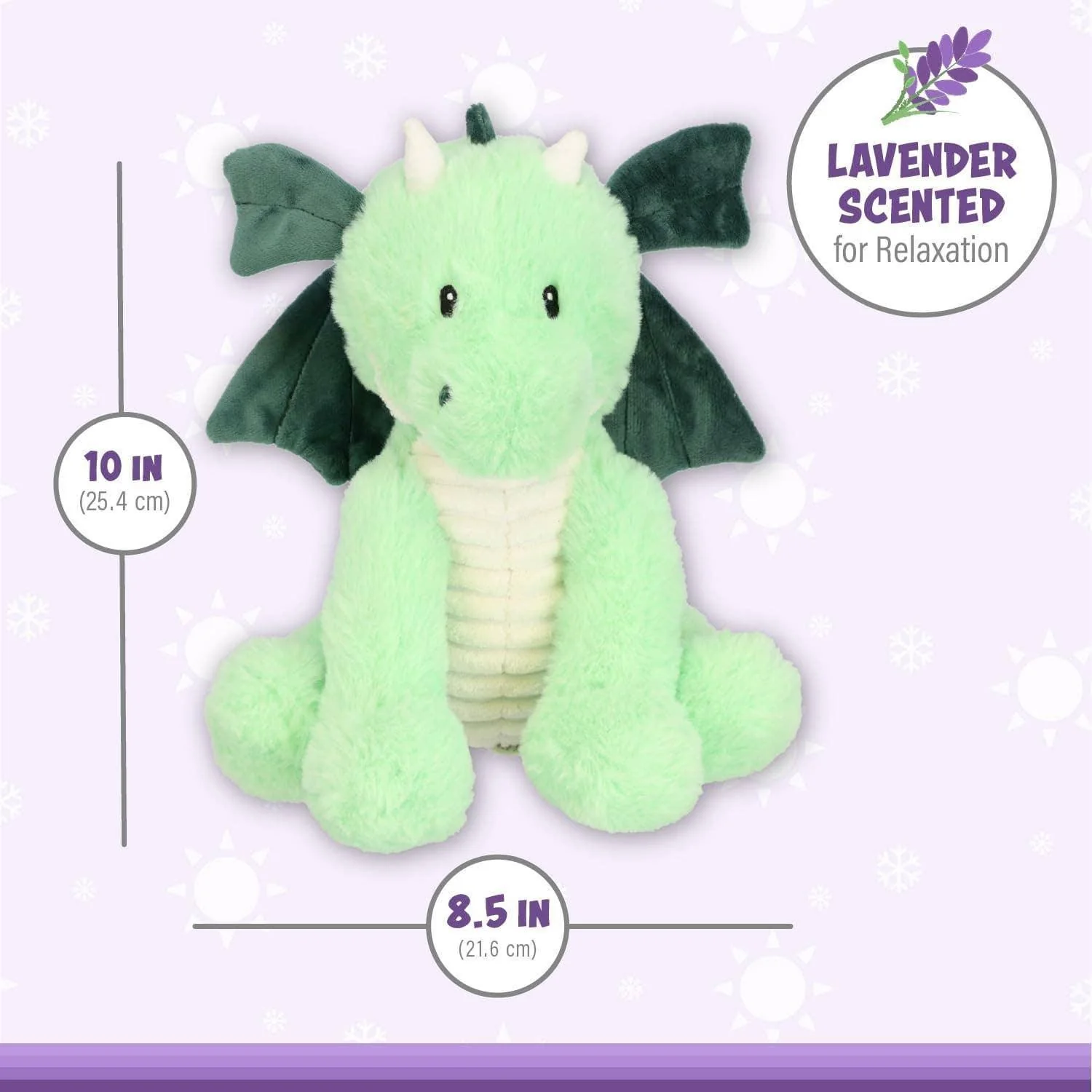 Daniel Dragon Warm Pal - Microwaveable, Lavender-Scented Plushies - Image 5