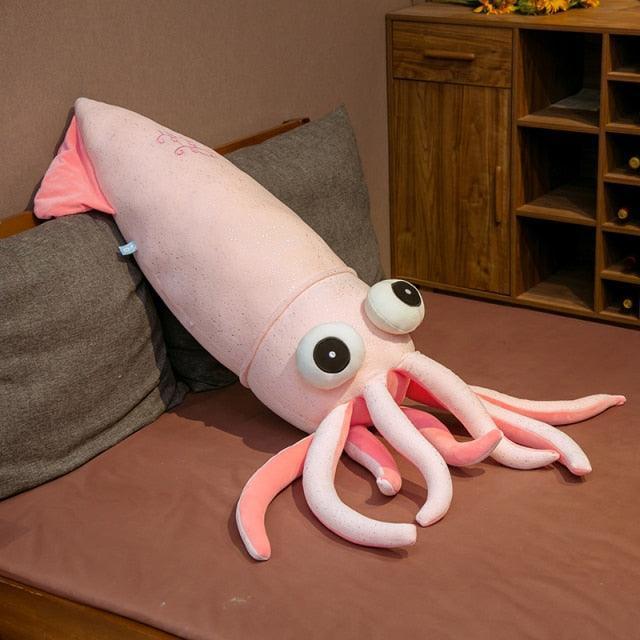 27"-48" Lifesize Gigantic Cute Squid Stuffed Animal Plush Dolls - Image 4