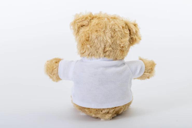 8" Happy Teddy Bear w/ Custom Tee - Image 3