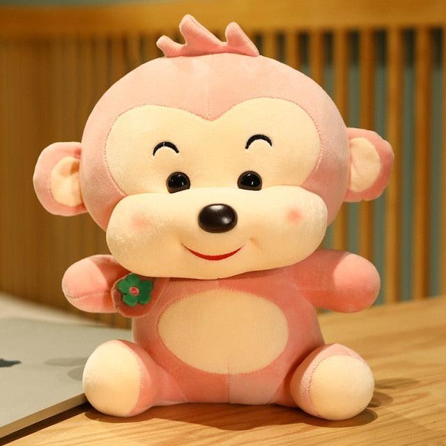 9" - 19.5" Cute Monkey Plush Toys with scarves - Image 4
