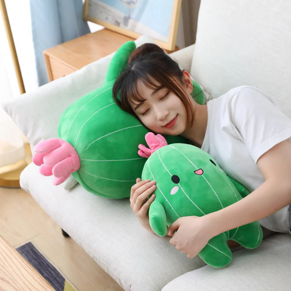 9"-25" Cartoon Cactus Plush Toys, Kawaii Stuffed Soft Plant Dolls - Image 3