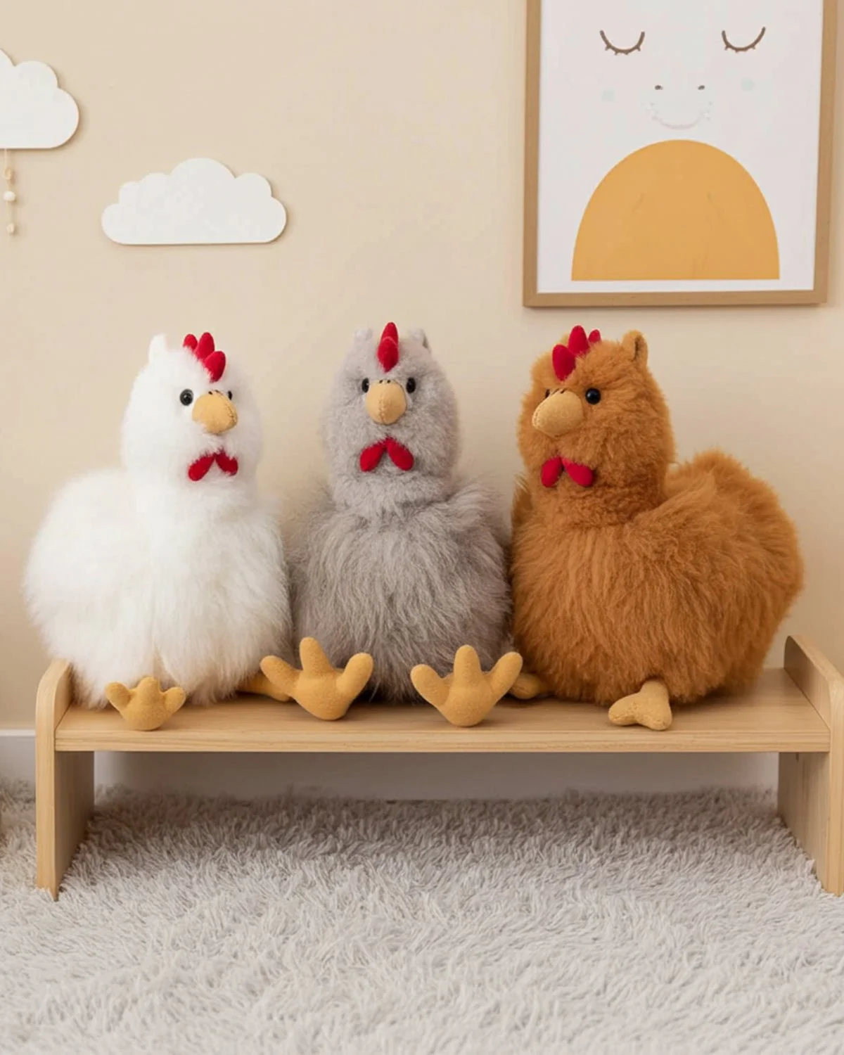 Alpaca Stuffed Animal - Hen 16" - Image 2