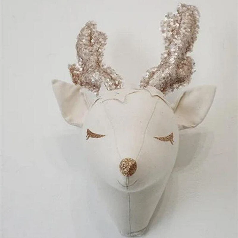 Nordic Style Stuffed Animal Heads Wall Mounts - Image 6