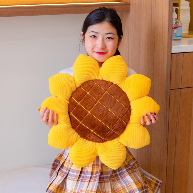 Beautiful Sunflower Plush Seat Cushion - Image 3
