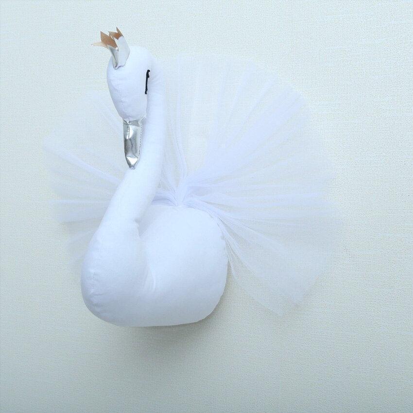 Beautiful Swan Stuffed Animals Plush Dolls Wall Hanging Decor for Baby Nursery - Image 3