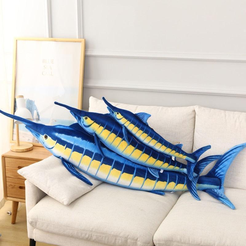 Big Blue Marin Realistic Plush Pillows