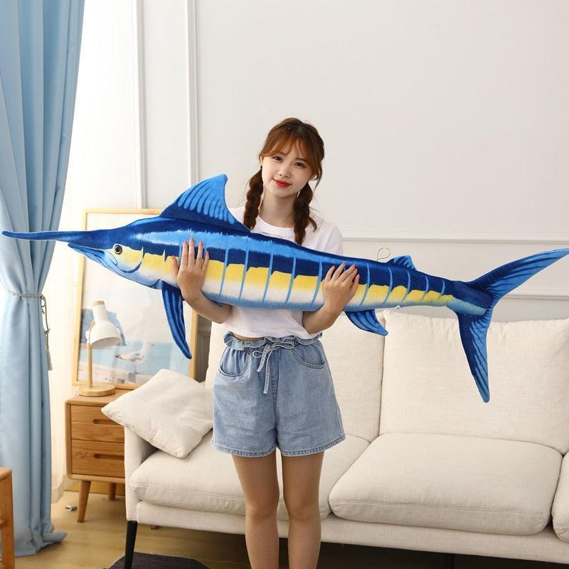 Big Blue Marin Realistic Plush Pillows - Image 6