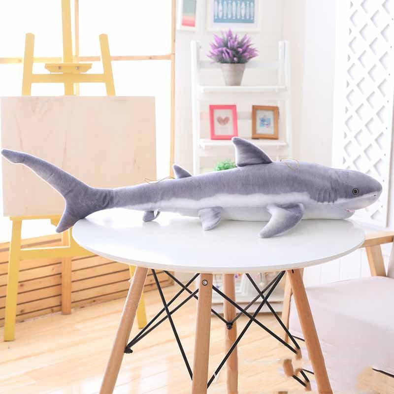 Big Imitation shark doll plush toy - Image 3