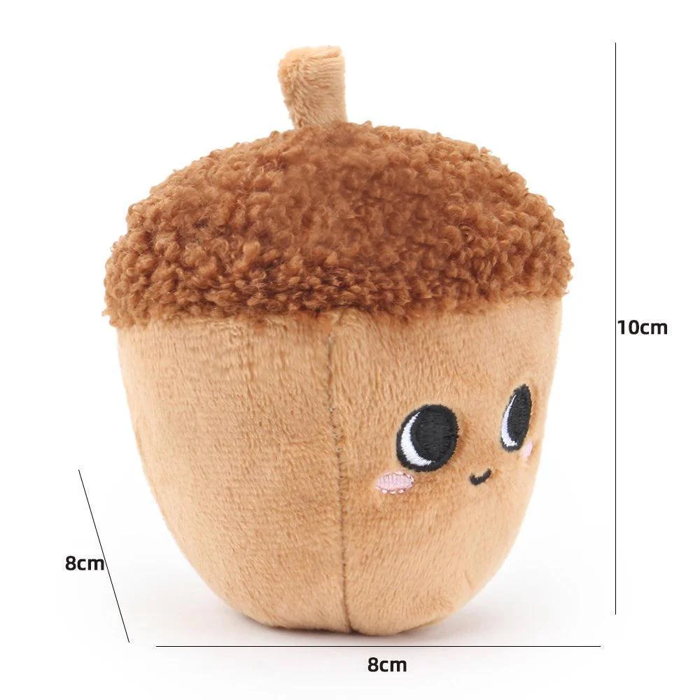 Brown Hazelnut Nut Plush Toy - Image 2