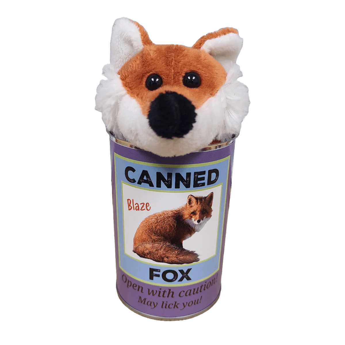 Canned Gifts - Canned Fox | Stuffed Animal Plush w/Funny Jokes | Gift - Image 6