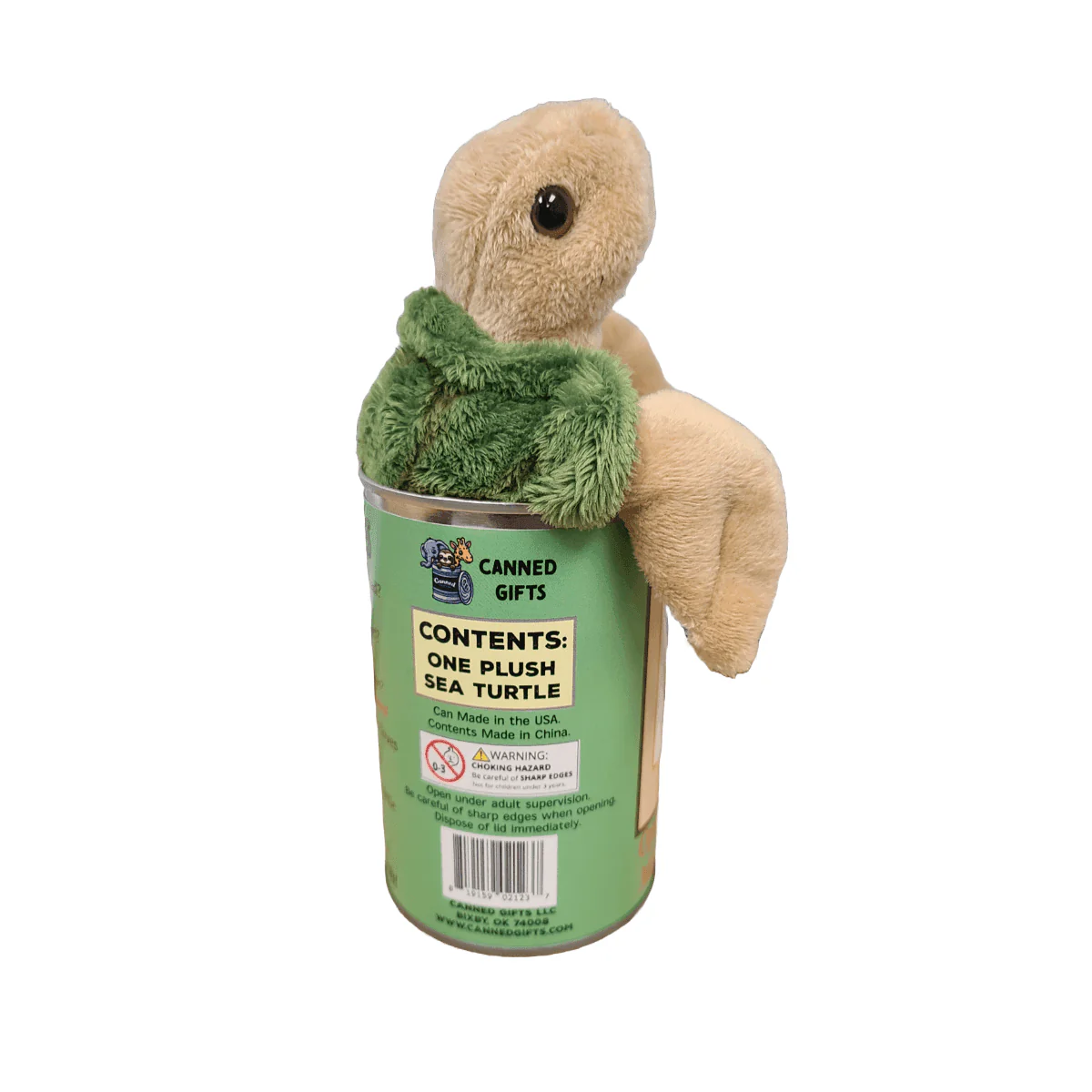 Canned Gifts - Charlie the Canned Sea Turtle - Stuffed Animal Plush w/Jokes - Image 7