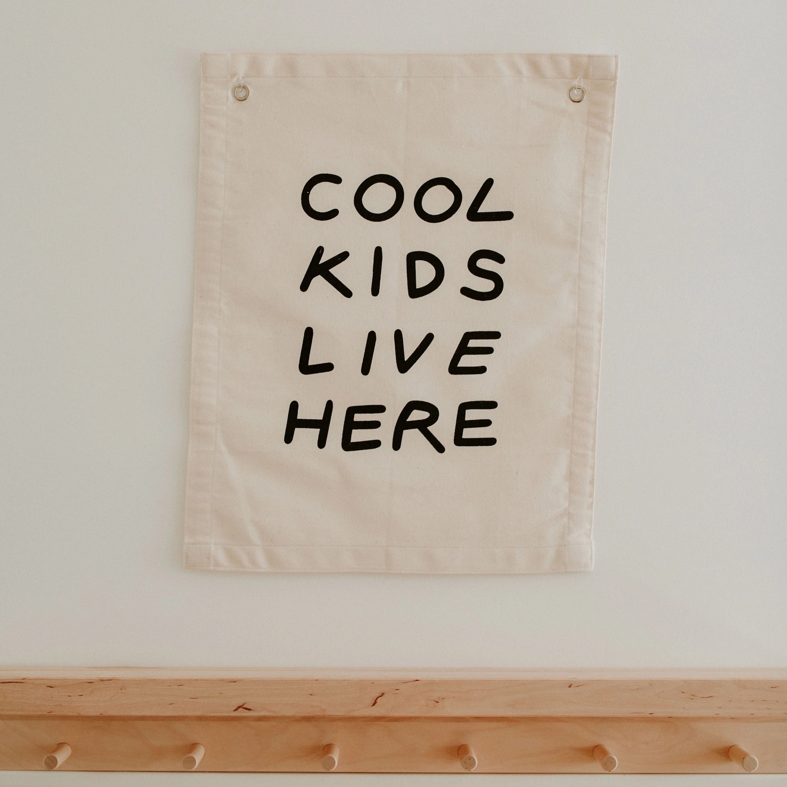 'Cool Kids Live Here' Canvas Wall Banner | Kids Room Décor - Image 7