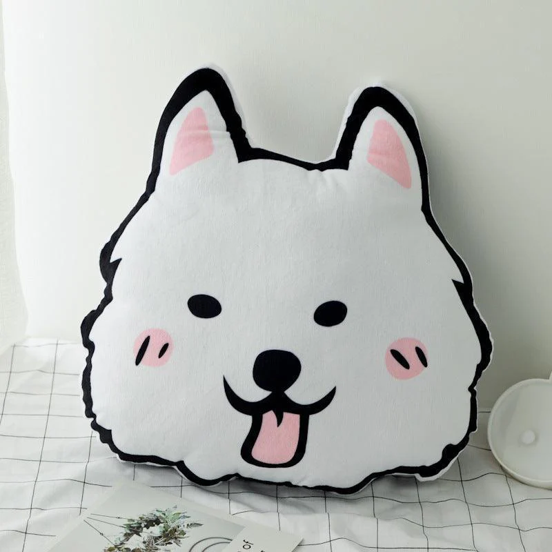 Corgi, Shiba Inu, Husky, Schnauzer Dog Plush Pillows - Image 3