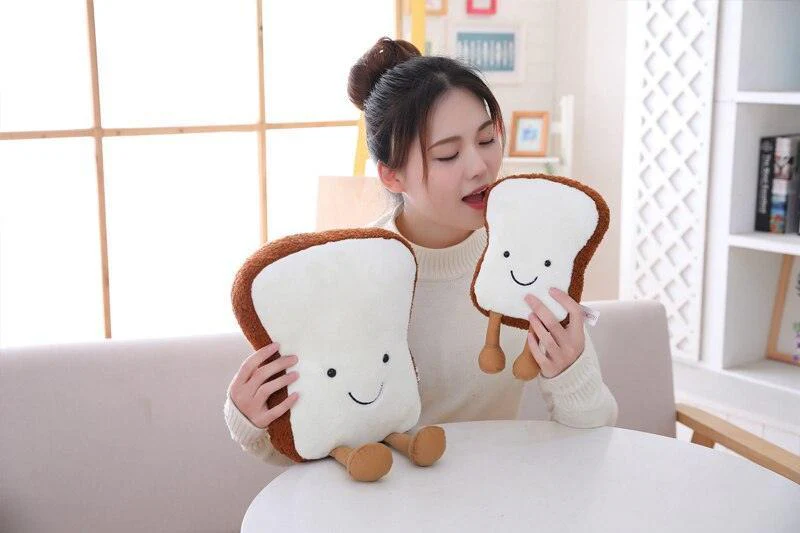 Creative Cartoon Bread Shaped Plushie Dolls - Image 3
