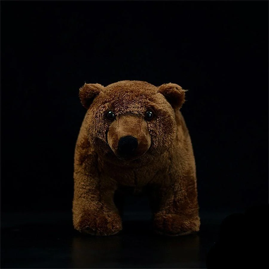 Cuddly Realistic Brown Bear Plushie - Image 3