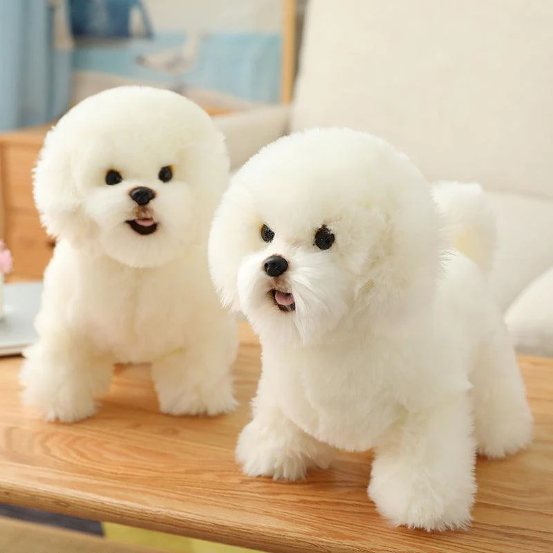 Cute Bichon Frise Dog Plush Toy