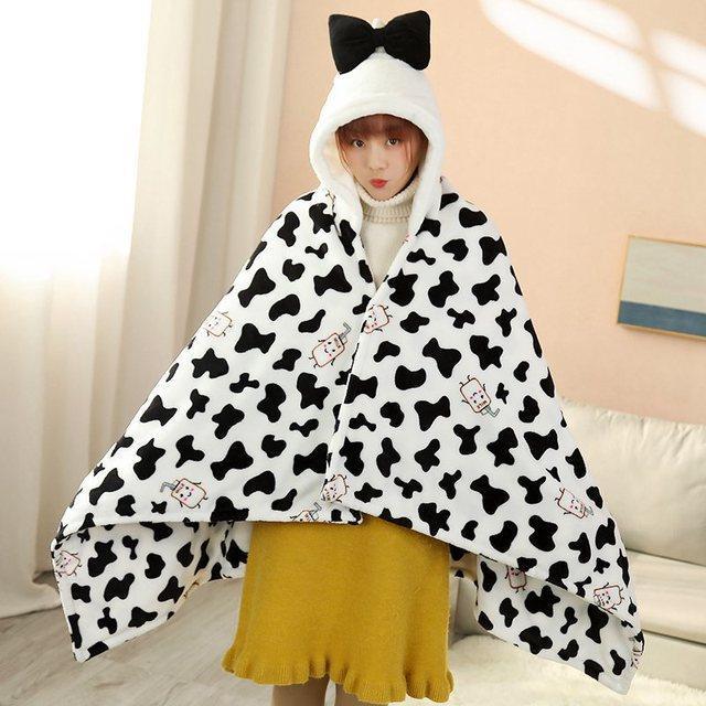 Cute Cow &Teddy Bear Plush Blankets - Image 2