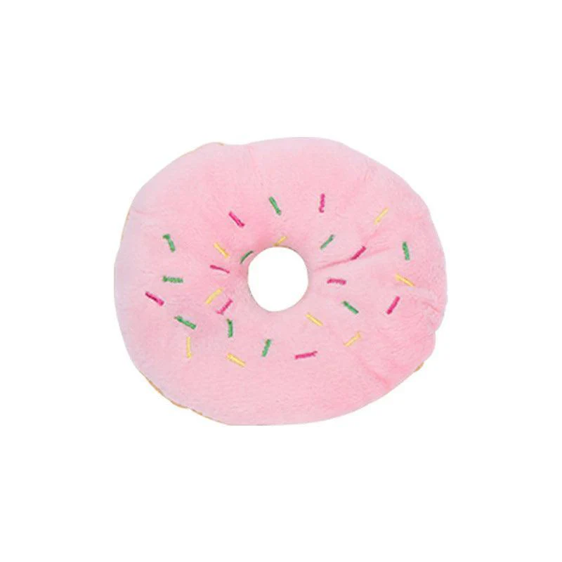 Cute Donut Plush Dog Toy