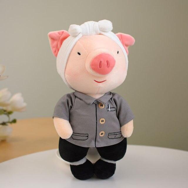 Cute Dressed Up Pig Plushies - Image 3