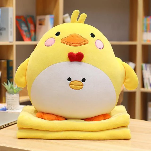Cute Kawaii Blanket Animals Plush Pillows - Image 6
