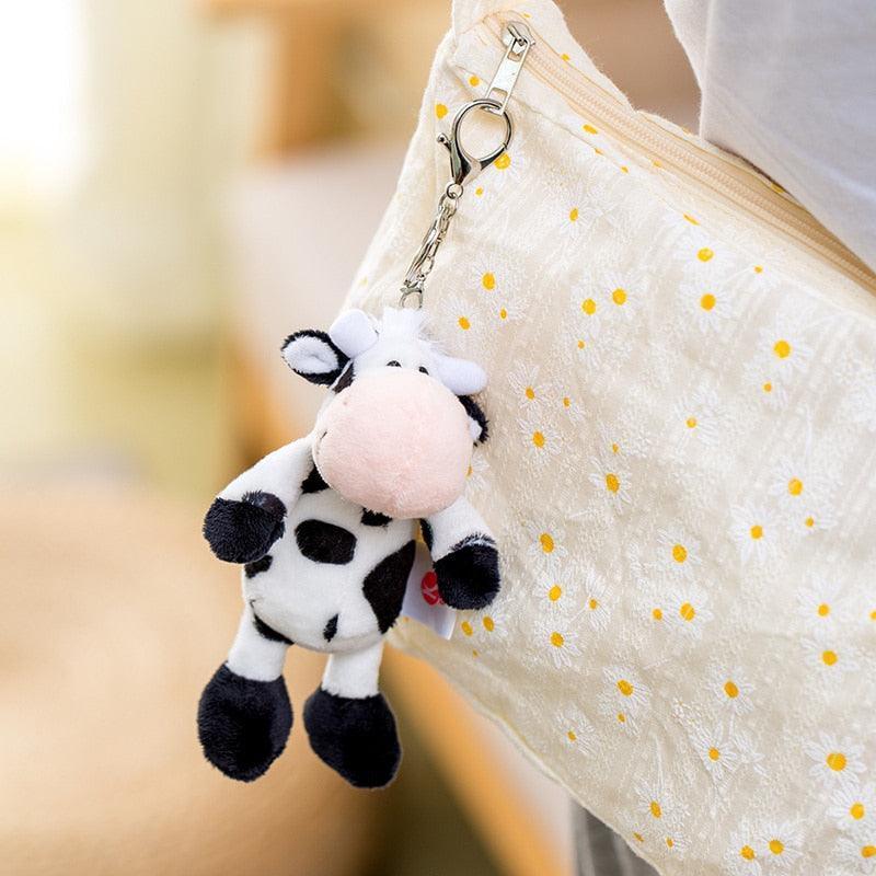 Cute Little Stuffed Cow Keychain Plush Toy - Image 4