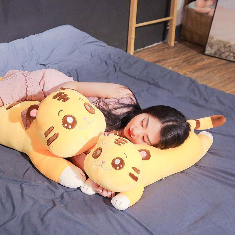 Cute Lying Tiger Pillow Plush - Image 3