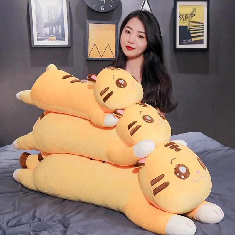 Cute Lying Tiger Pillow Plush - Image 5