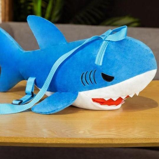 Cute Great White Shark Plush Backpack - Image 5