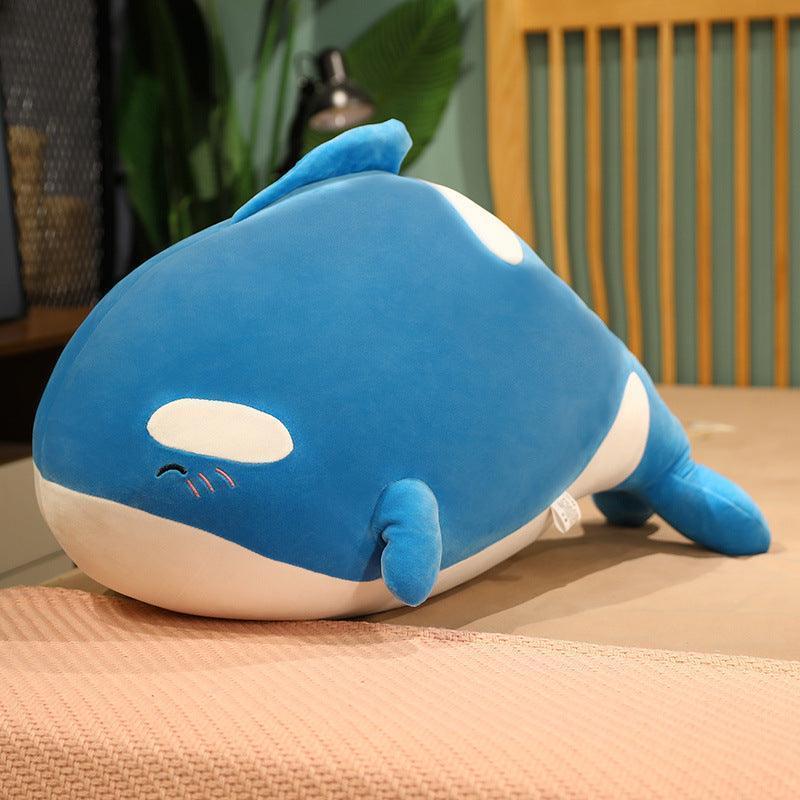 Cute Stuffed Blue Whale Plush Toy - Image 2