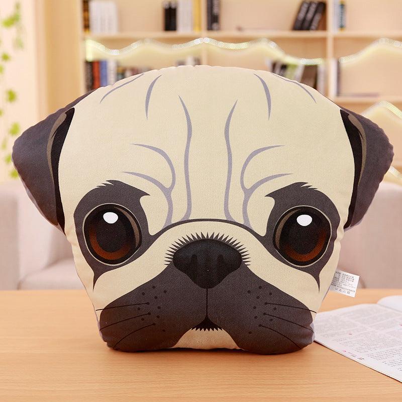 Cute Artistic Dog Face Throw Pillows - Image 12