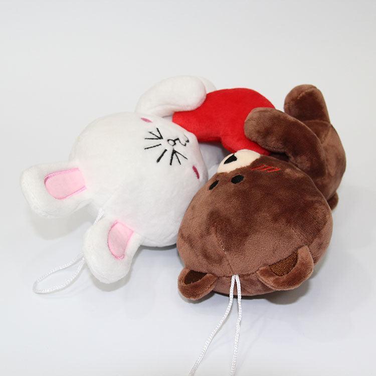 Cute Teddy Bear and Bunny in Love Plush Doll, Valentines Day Plush Toy - Image 5