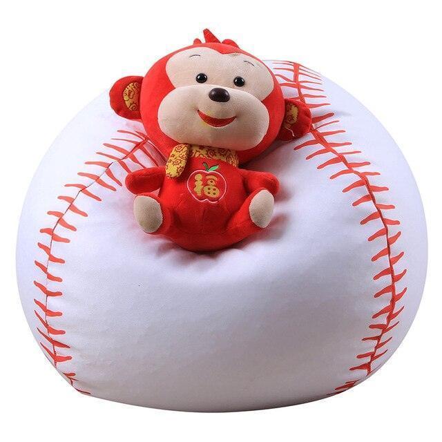 Football. Soccer Shaped Storage Bag, Stuffed Basketball Bean Bag Kids Chairs - Image 10