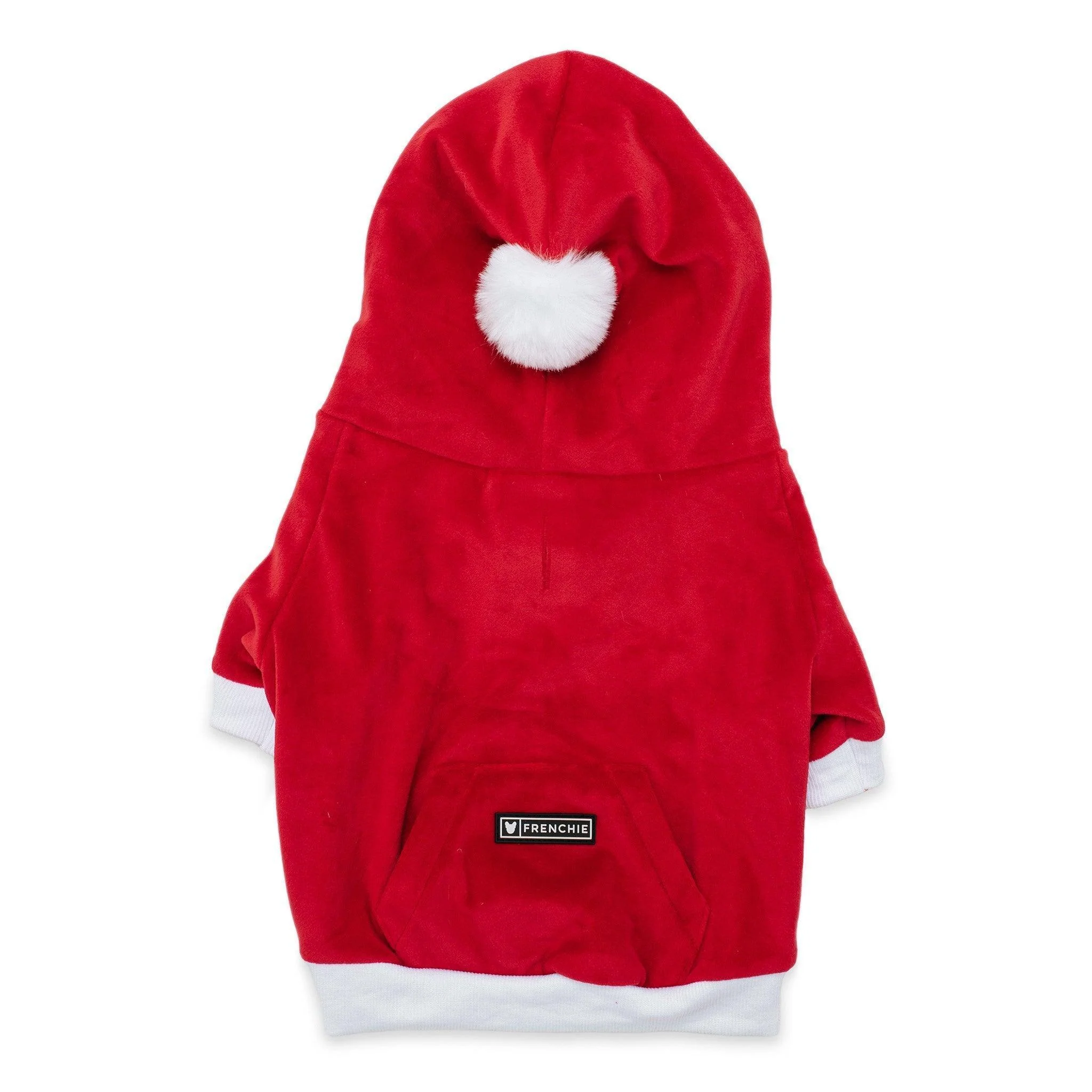 Frenchie Dog Hoodie - Red Santa - Image 11