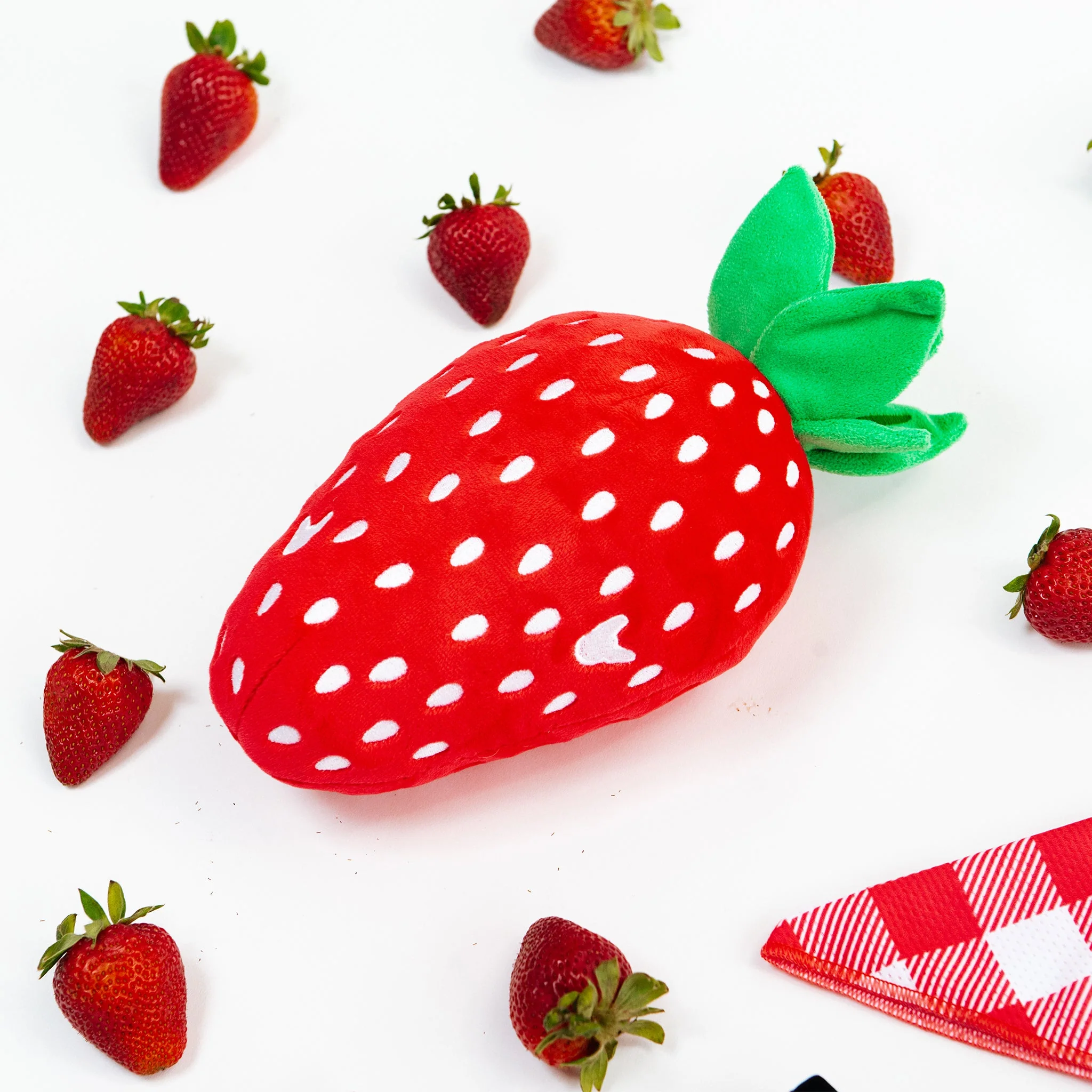 Frenchie Plush Toy - Strawberry - Image 4