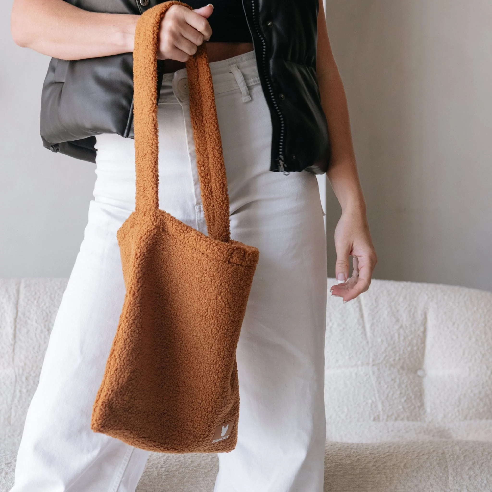 Frenchie Tote Bag - Teddy Brown - Image 5
