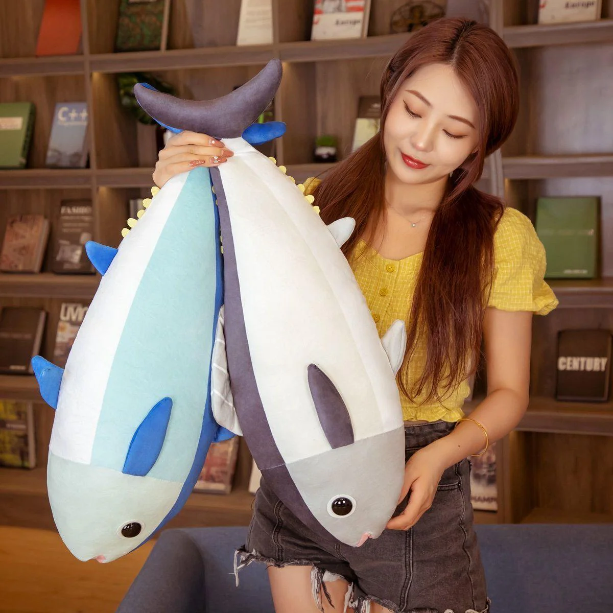 Funny Blue and Grey Tuna Fish Plushies