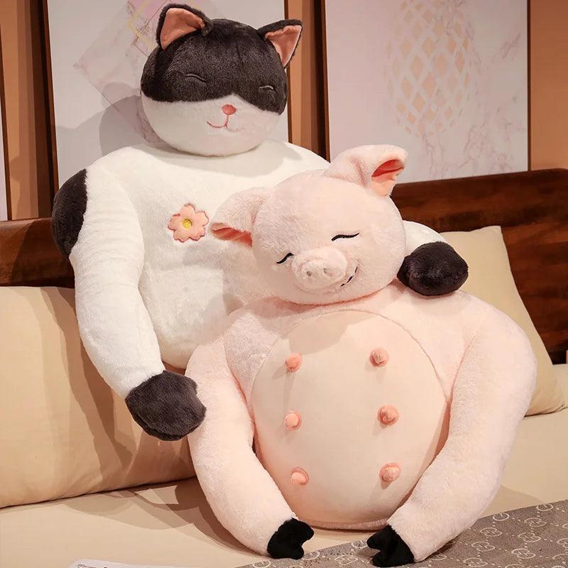 Funny Muscle Cat Plush Pillow - Image 4