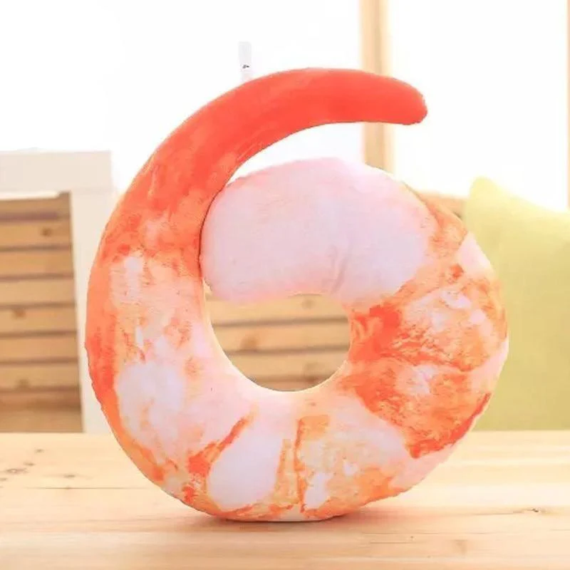 Funny U Shaped Shrimp Neck Cushion Plush Toys - Image 3