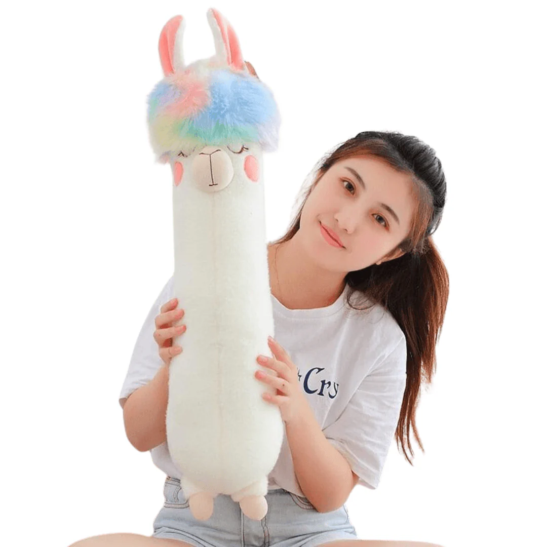 Giant Colorful Alpaca Plush Toy
