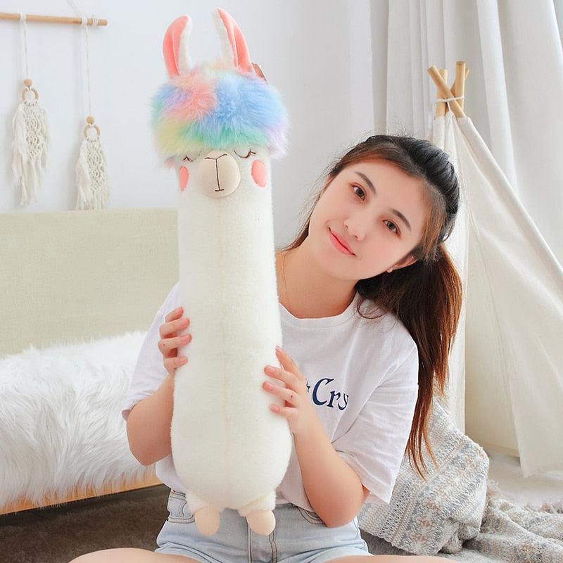 Giant Colorful Alpaca Plush Toy - Image 3