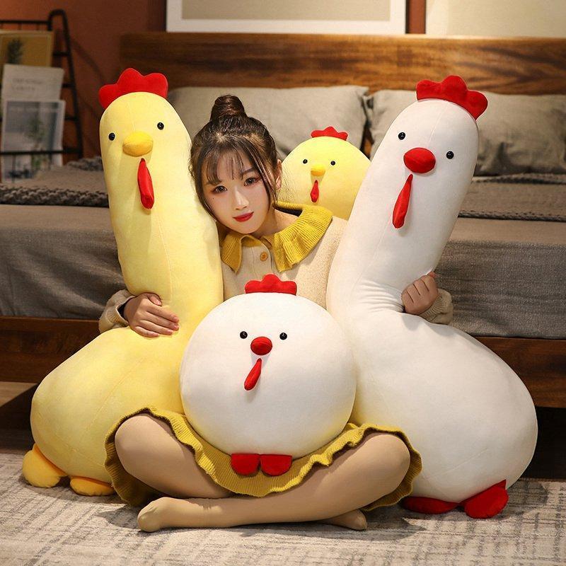 Giant Fluffy Chicken Plush Toys - Image 3