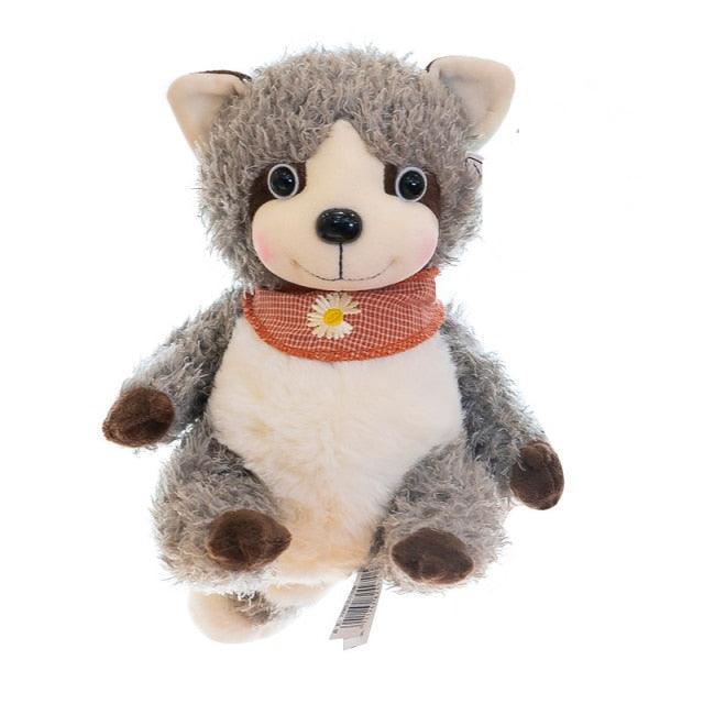 Gray Soft Raccoon Plush Pillow - Image 2