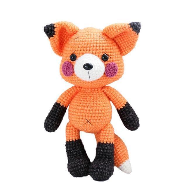 handmade panda and Fox Amigurumi fox Crochet Knitted Stuffed animals for kids - Image 4