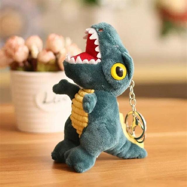 High Quality Cartoon Dinosaur Plush Toys Key Chains - Image 4