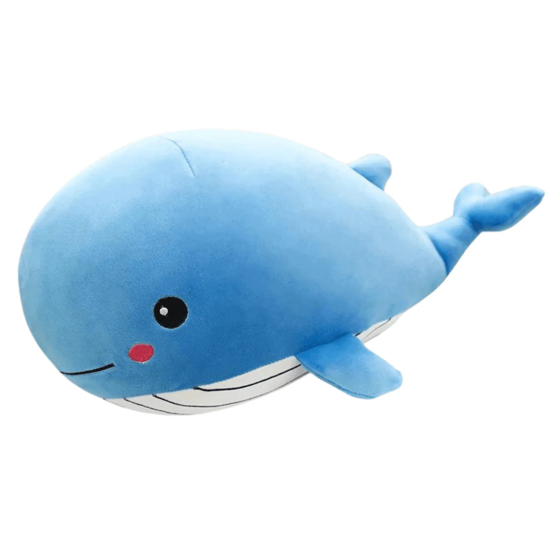 Kawaii Pink & Blue Whale Plushies