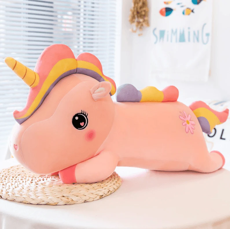 Kawaii Plush Rainbow Unicorn Toy, Giant Stuffed Unicorn Plush for Kids - Image 3