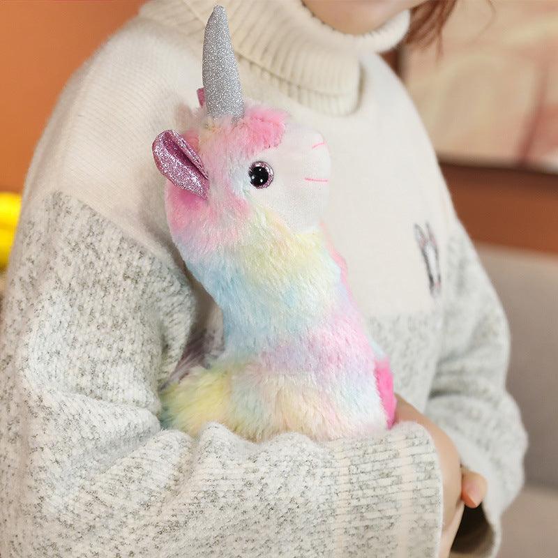 Rainbow Unicorn Alpaca Plushie - Image 3