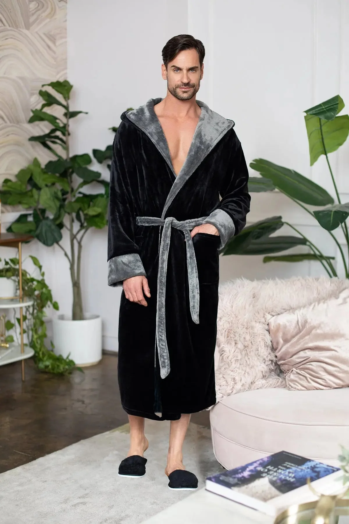 Men’s Robe with Hood – Ultra-Soft Plush Comfort for Everyday Use - Image 19