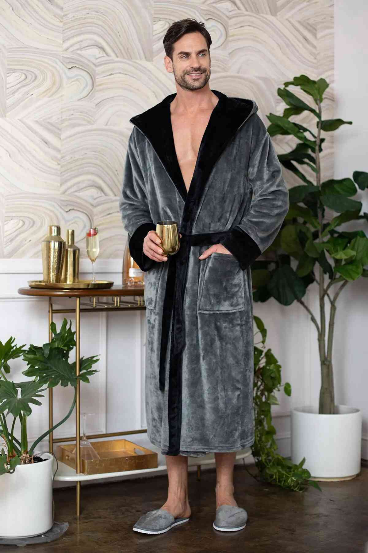 Men’s Robe with Hood – Ultra-Soft Plush Comfort for Everyday Use - Image 22